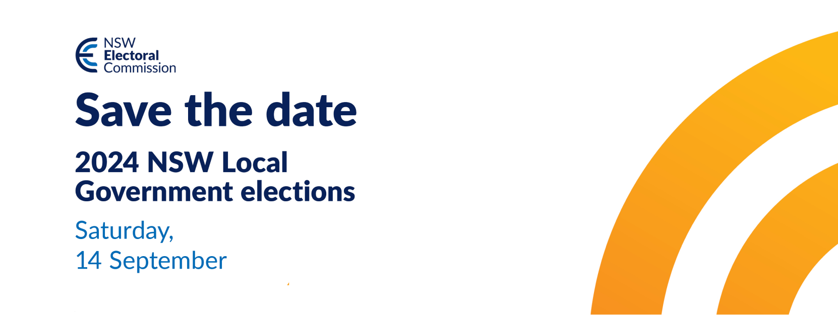 NSW Electoral Commission - save the date banner