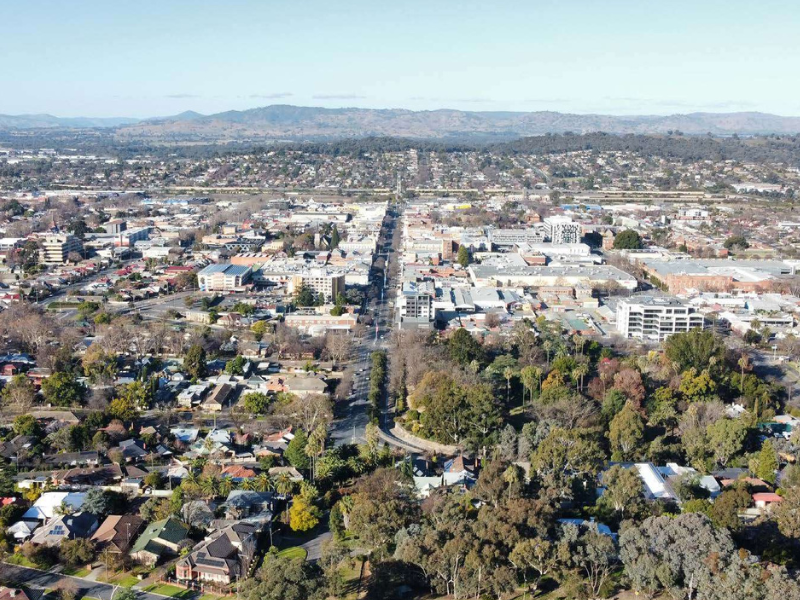 Aerial of AlburyCity