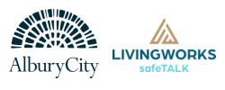 AlburyCity and LivingWorks logos
