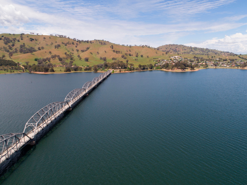 Aerial view of the Murray River