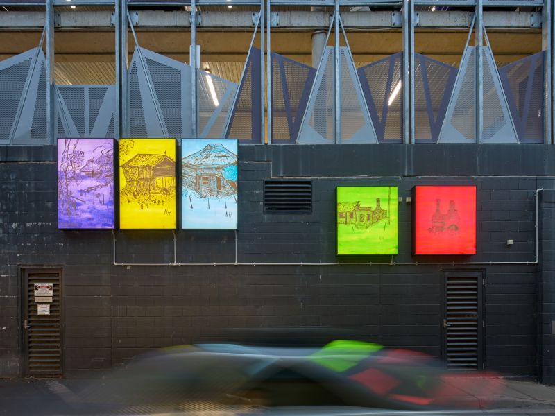 Installation view of Relics