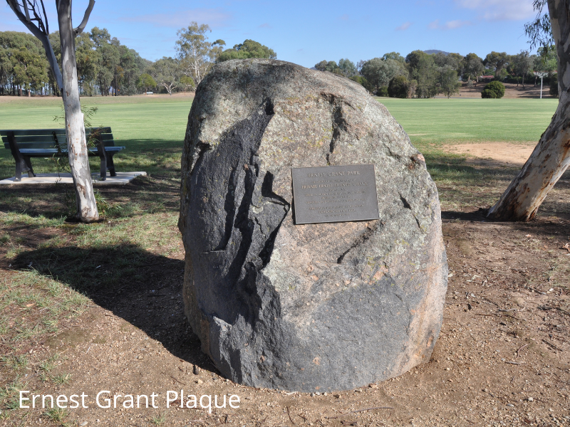 Ernest Grant Plaque