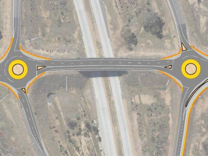 Aerial view of Thurgoona Drive, Albury