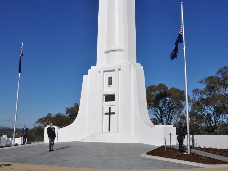 Monument Opening flag