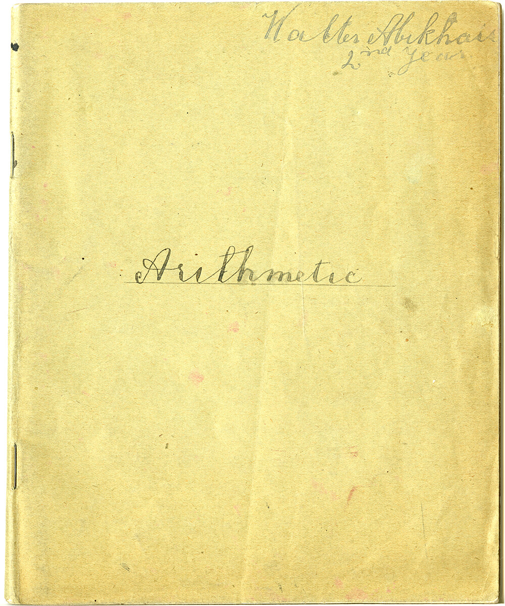 Arithmetic book,1919. ARM 09.784.