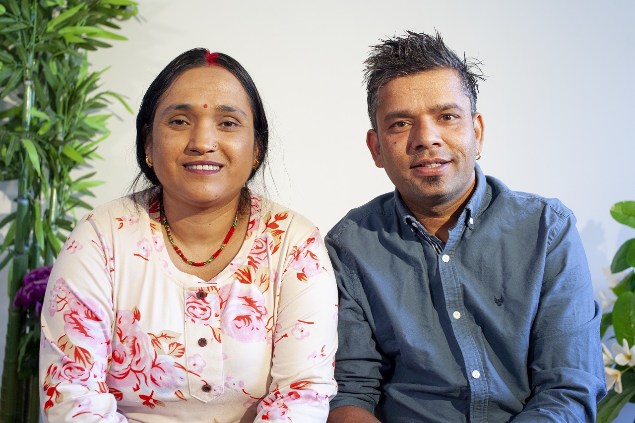 Radhika Rimal and Durga Rimal